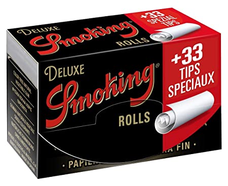 Smoking Deluxe Rolling Paper Roll With Tips Online On Jonnybaba Lifestyle 