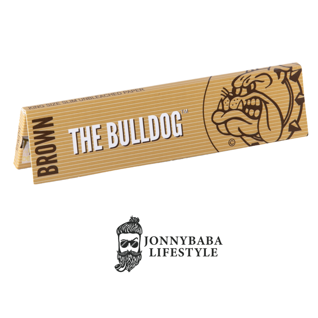 The bulldog brown rolling paper available on Jonnybaba Lifestyle 