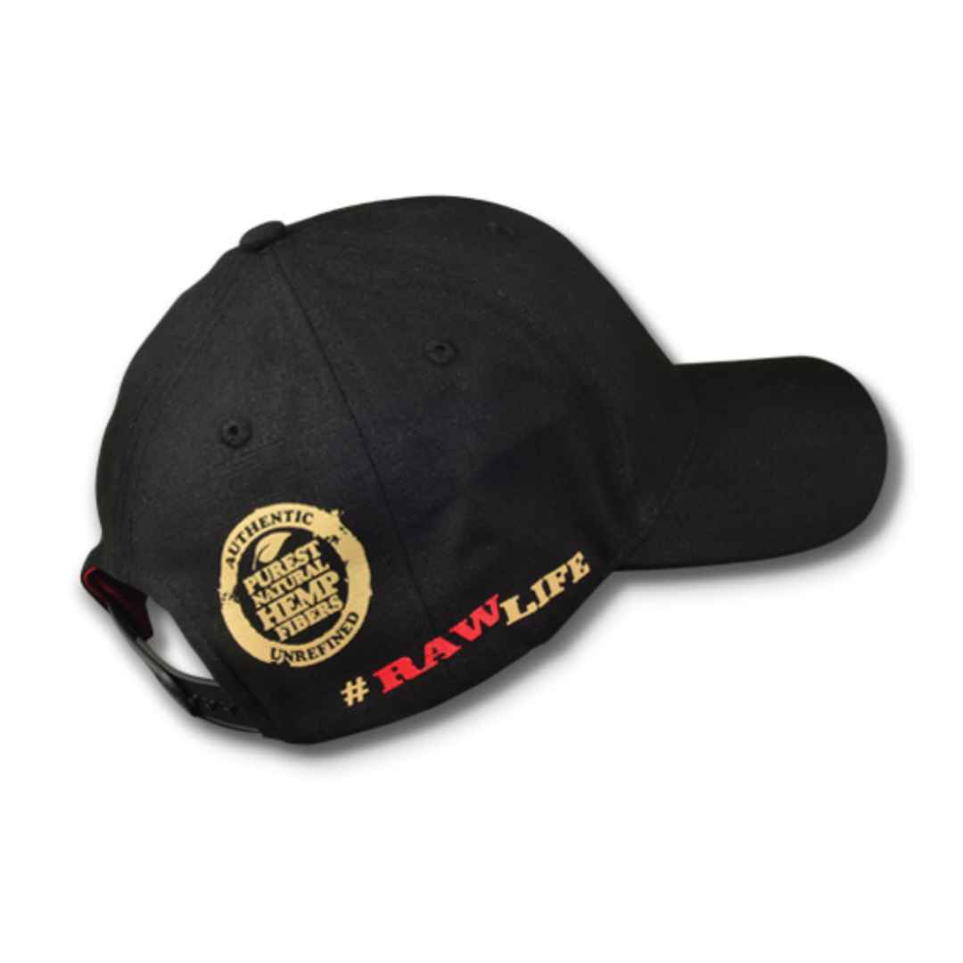 Raw black poker hat 