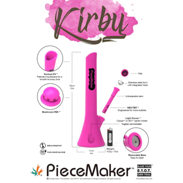 Piecemaker kirby silicone bong/water pipe