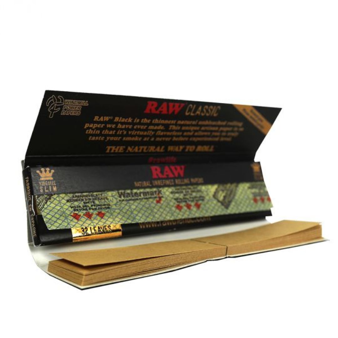 buy raw black connoisseur king size rolling papers online on Jonnybaba Lifestyle 
