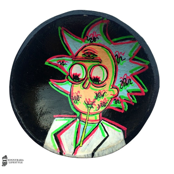 rick and morty coconut glow in dark mixing bowl