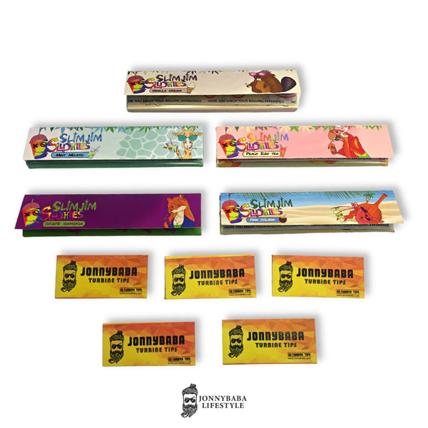 slimjim flavoured rolling paper now available on jonnybaba 