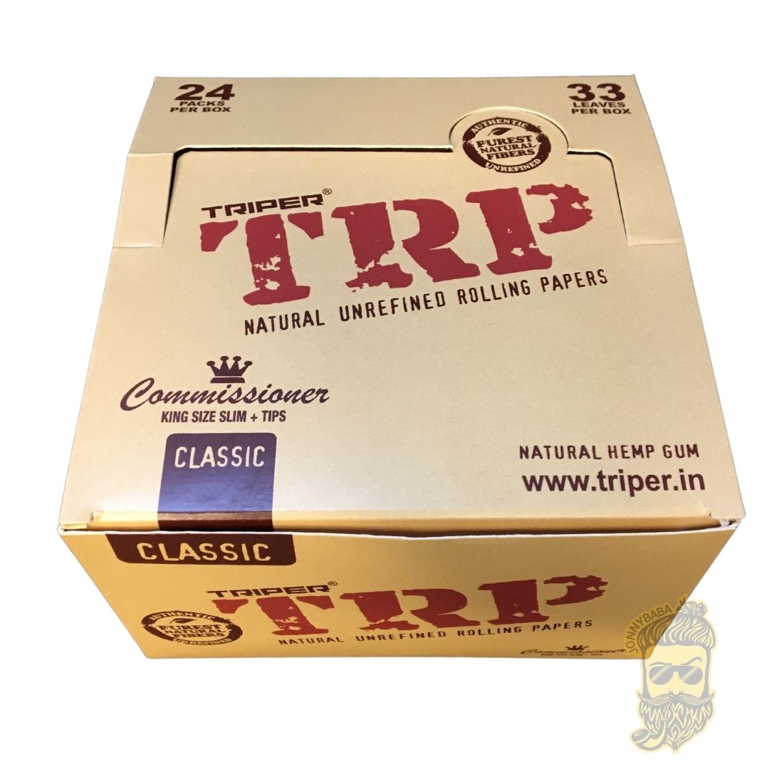 trp brown rolling paper full box